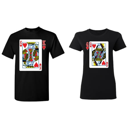 cards heart king queen couple matching t shirt set walmart christmas cards photo center