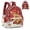Christmas Highland Cow, variant on CHAQLIN Polyester Fabric Quilted Women Mini Backpack with Lightweight, Santa Claus Stocking Pattern Fashion Backpack Purse for Travel Quilted Daypack