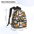 thumbnail image 2 of Easygdp Roosters and Chicks Mochila Casual para Portátil, Mochila para Escuela, Viajes, Negocios, 2 of 6