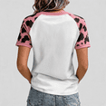 thumbnail image 4 of Walking By Faith Tripping Constantly T Shirt For Women Walk By Faith Highland Cow Short Sleeve Shirts Christian Bible Verse Print V Neck Tee, 4 of 4