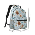 thumbnail image 2 of Rateoe Sea Turtle Pattern Durable Student Backpack Laptop Bag- Ergonomic Design, Waterproof Twill Fabric - Ideal for School, Travel, and Outdoor Activities, 2 of 6