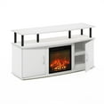 thumbnail image 4 of Furinno JENSEN Fireplace TV Stand for TV up to 55" in Plain White, 4 of 4