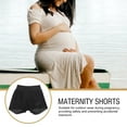 thumbnail image 3 of unbranded Shorts Maternales Negros De Con Cómodo Para Uso Exterior Y Descanso Durante Embarazo, 3 of 6