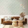thumbnail image 6 of Tempaper Tile Block Stone White Peel and Stick Wallpaper, 20.5" x 16.5', 6 of 7