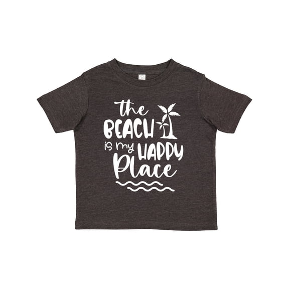 Inktastic Spring Break the Beach is My Happy Place Boys or Girls Toddler T-Shirt