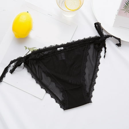 

uikmnh Women Adjustable Lace Panties Sheer Mesh Cotton Crotch Panties