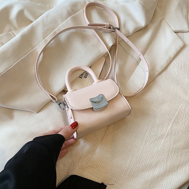 Bolso para niños, bolso de hombro para niña, lindo bolso de mano de princesa, bolso de mensajero de moda con contraste de color para niña