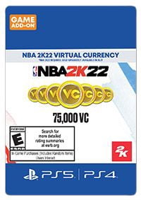 NBA 2K22 75000 VC - PlayStation 4, PlayStation 5 [Digital]