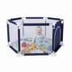 thumbnail image 1 of Corral para Bebé Hexagonal Yei Azul 1.25 m x 65 cm con Colchoneta y Malla Transpirable, Plegable y con Puerta de Seguridad YEI YI-CPBHXBL, 1 of 10