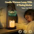 thumbnail image 2 of Candle Warmer Lamp with Timer, Butterfly Mist Iridescent Glow Poster Non-slip Wireless Remote Control Wax Melts Warmer with 4 Bulbs for Home Office Dorm, Birthday Gifts for Women, 2 of 7