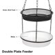 thumbnail image 3 of KAKOWELY Comedero para pájaros, comedero colgante para pájaros, comedero para colibríes, comedero para cuervos, comederos para pájaros, accesorio colgante para pájaros en exteriores., 3 of 5