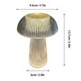 thumbnail image 4 of Djunllk Transparent Pillar Flameless Candles Exquisite LED Battery Operated Candles, Lightweight & Portable Fake Candle Thanksgiving Christmas Decorative Mushroom Shaped Night Lights, 4 of 9