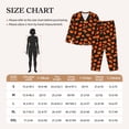 thumbnail image 4 of Lsque Pumpkin Fallen Leaves Pattern Long Sleeve Pajama Set for Women - Soft 2-Piece Sleepwear and Loungewear Set with Pockets, Comfy Nightwear-X-Large, 4 of 7
