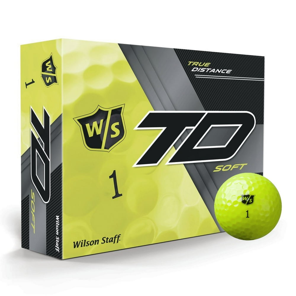 Wilson Staff TD Soft Golf Balls, Yellow, 12 Pack