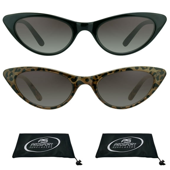 proSPORT Reading Sunglass Reader Cat Eye Black & Tortoise Women NOT BIFOCAL