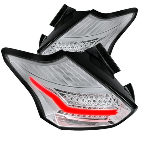 Spec D Tuning 2017 Ford Focus 5dr Hatchback Full Led Chrome Spec D Tuning 2017 Ford Focus 5dr Hatchback Full Led Chrome Tail Lights Brake Lamps Pair Left Right 2016