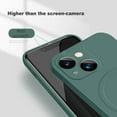 thumbnail image 5 of Magsafe Magnetic Wireless Charging Soft Liquid Silicone Phone Case For IPhone 16 Pro Max 14 13 12 11 15 Pro Max Mini Back Cover, 5 of 10