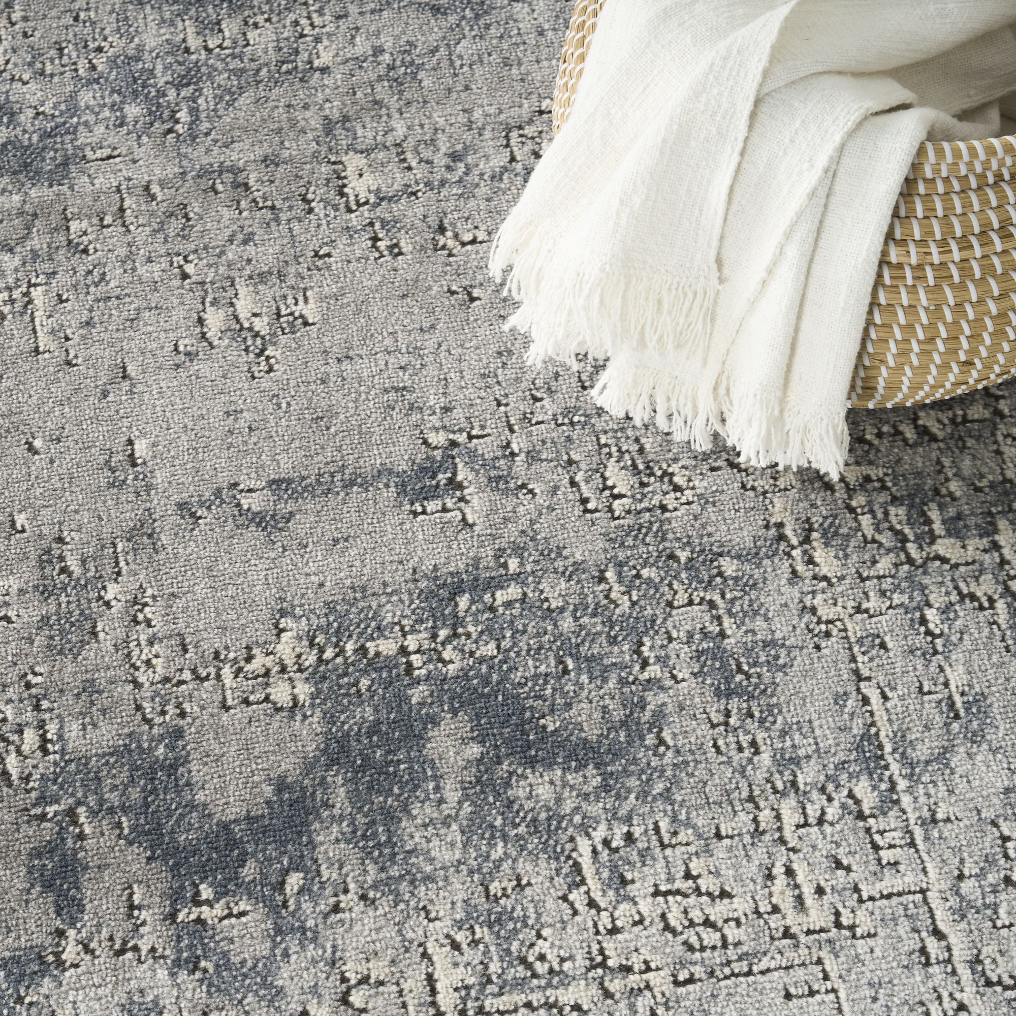 Nourison Concerto 7'10" x 9'10" Dark Grey Modern Indoor Rug