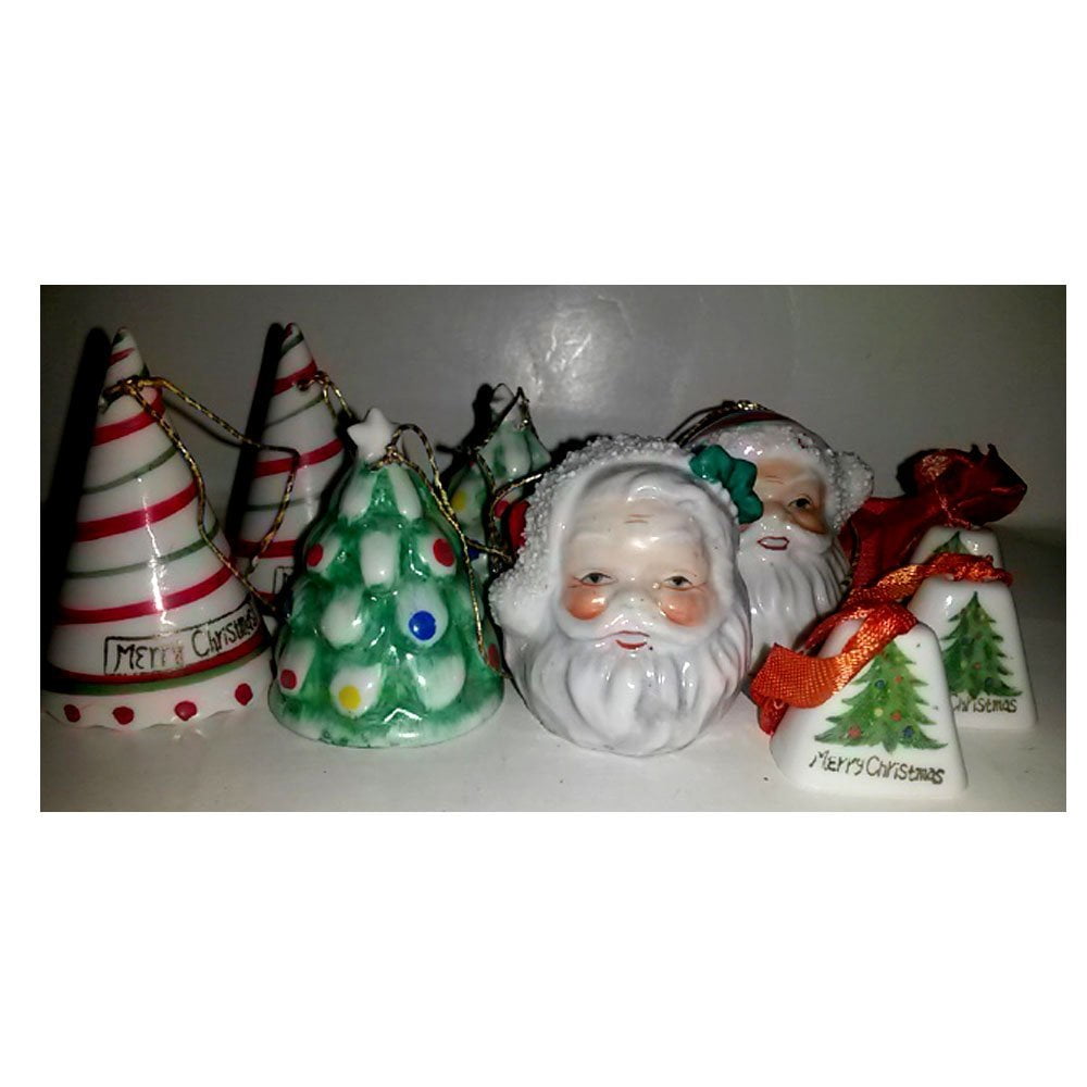 Vintage Christmas Bells Made In Japan Lot of 9