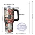 thumbnail image 2 of OBREWU Pioneer Flower Tumbler with Handle and Lid,40oz Pioneer Flower Double Wall Vacuum Insulated Tumbler,Pioneer Flower Cups Gift for Women and Men, 2 of 7