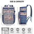 thumbnail image 3 of Travel Cooler Bag - Pioneer Flower Camping Beer Cooler Backpack with Bottle Opener- Waterproof Insulated Picnic Backpacks - Cooler Bag for Beach, 3 of 6