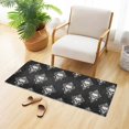 thumbnail image 6 of Haosy Cool Skulls Filigree Bathroom Rugs Non Slip Absorbent Soft Plush Quick Dry Bath Mat, 39"x20", 6 of 8