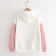 thumbnail image 2 of Aayomet Womens Hoodies Womens Oversized Hoodies Sherpa Sweatshirts Fuzzy Pullover Fluffy Outerwear with Pockets,Pink S, 2 of 4
