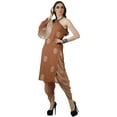 thumbnail image 3 of Moomaya Designer Printed One Shoulder Bell Sleeve Kurti w/ Pants Ethnic Clothing Sets For Women, 3 of 7