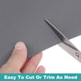 thumbnail image 6 of Shelf Liner, Non-Slip Drawer Liner 19-11/16" x 118-1/8" EVA Material Liner with Diamond Pattern, Gray, 6 of 6