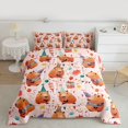 thumbnail image 2 of Homewish Kawaii Cartoon Capibara Full Size Comforter Sets for Kid, Cute Cartoon Animal Bedding Comforter Set, Happy Birthday Reversible Bedding Sets, Lightweight Room Decor, 3 Pieces, 2 of 8