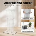 thumbnail image 2 of Huisuilinss Acrylic Podium Stand,43"  Tall Portable Pulpits for Churches Clear Podium Lectern Shtender Hostess Stand Presentation Events Teacher Podium for Classroom Church Pulpit, 2 of 5