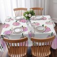 thumbnail image 3 of Pink Pumpkins Fall Table Cloth Waterproof Tablecloths, Watercolor Thanksgiving Tablecloth Dining Table Cover for Kitchen Party Tabletop Outdoor, Rectangle Tablecloth 60x84 Inch, 3 of 9