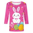 thumbnail image 5 of TSADFHJI Chandail en Molleton pour Femmes Graphique Mode Dames Jour de la Saint-Patrick Imprimé Décontracté Manches 3/4 Col Rond T-Shirt Haut m, 5 of 5