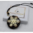 thumbnail image 5 of Shungite Orgonite Chakra Metatron Cube Pendant Necklace for Men Women, 5 of 5