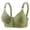 Green, variant on Floral Front Button Bra Womens Adjustable Strap V-Neck Comfortable Push Up Support Shaping Bralette Red Half Bras for Lady Strapless 38