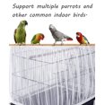 thumbnail image 4 of Recogedor de semillas con forma de jaula para pájaros, estilo Tamu, tamaño grande, blanco, 4 of 7