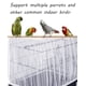 thumbnail image 4 of Recogedor de semillas con forma de jaula para pájaros, estilo Tamu, tamaño grande, blanco, 4 of 7