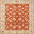 thumbnail image 1 of Ahgly Company Indoor Square Traditional Brown Oriental Area Rugs, 6' Square, 1 of 6