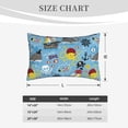 thumbnail image 4 of Fuzoiu Pirate Marine Animals Print Fuzzy Pillowcases, Super Soft Pillow Case Cover with Zipper for Bedroom, Sofa, Couch,Cozy Pillow Shams for All Seasons-16"x24", 4 of 6