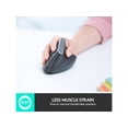 thumbnail image 2 of Logitech MX Vertical Wireless Mouse – Advanced Ergonomic Design Reduces Muscle Strain, Control and Move Content Between 3 Windows and Apple Computers (Bluetooth or USB), Rechargeable, Graphite, 2 of 6