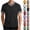 Black, variant on Football Jerseys Tops for Men Plain Workout Sport Shirts Casual Activewear Colour Block V-Neck T-Shirt Breathable Summer Tops Regular Fit Short Sleeve T-Shirt Quick-Dry Gym Pullover