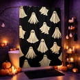 thumbnail image 2 of Waterproof Halloween Ghost Print Shower Curtain, 70.87x35.43 Inch Lightweigt Soap Stain Resistant Black Cloth Bathroom Decor for Apartment Dorm Home Hotel Bathtub Stall Accessories, 2 of 6
