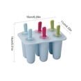 thumbnail image 2 of Inteprter Molde para palitos de hielo de 6 rejillas, bandeja de moldes para glaseado de silicona Flexible, molde DIY fresco, cocina reutilizable, Cocina y Comedor Alto, 2 of 6