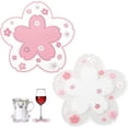 thumbnail image 1 of 2 Pcs de sous-Verres en Silicone en Forme de Fleur, 1 of 5