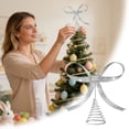 thumbnail image 1 of BotaniNest Easter Bow Topper Gold & Glitter Ribbon Bow With Spiral Base 9.37 Inch Top For Easter & Holiday Festive, 1 of 5