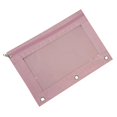 thumbnail image 4 of Estuche para lápices con 3 anillas, 3 unidades, cierre con cremallera, color, gran capacidad, ventana transparente, estuche para lápices con 3 refuerzos, 4 of 4