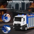 thumbnail image 2 of Juego de juguetes para camiones de bomberos Coroiesty, escalera grande de 81 cm, 6 coches, luces, 2 of 7