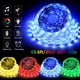 thumbnail image 2 of Tira de luces LED de 65.6 pies, luces LED ultralargas que cambian de color, sincronización de música, control de aplicaciones, cinta de luces LED RGB de 600 LED con controlador Bluetooth y control, 2 of 7