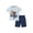 1-Navy208, variant on Tiijoy Boys Summer Casual Outfits Animal Graphic Short Sleeve T-Shirt Shorts Set, Sizes 3-4