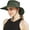 Green(ponytail Hole), variant on Sun Hats for Women Men 3” Wide Brim UPF 50+ Fishing Beach Bucket Hats